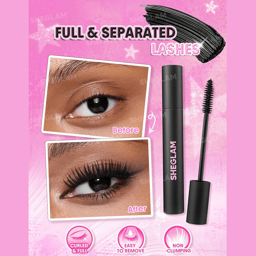 SHEGLAM Big Energy Mascara - Black Mascara - XOXO cosmetics