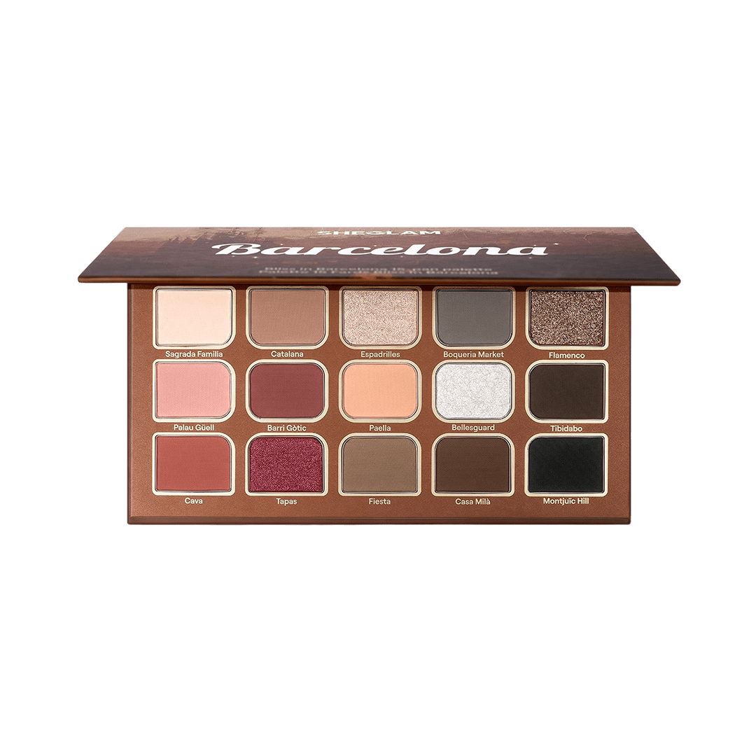 SHEGLAM Bliss In Barcelona 15-Pan Eyeshadow Palette Eyeshadow - XOXO cosmetics