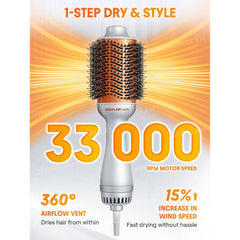 SHEGLAM Blowout Bliss Volumizing Hot Air Brush - UK Plug * Global Item Hair Dryers & Stylers - XOXO cosmetics