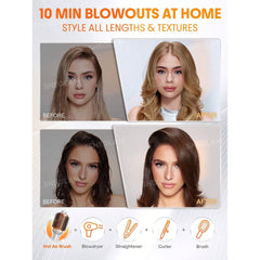 SHEGLAM Blowout Bliss Volumizing Hot Air Brush - UK Plug * Global Item Hair Dryers & Stylers - XOXO cosmetics