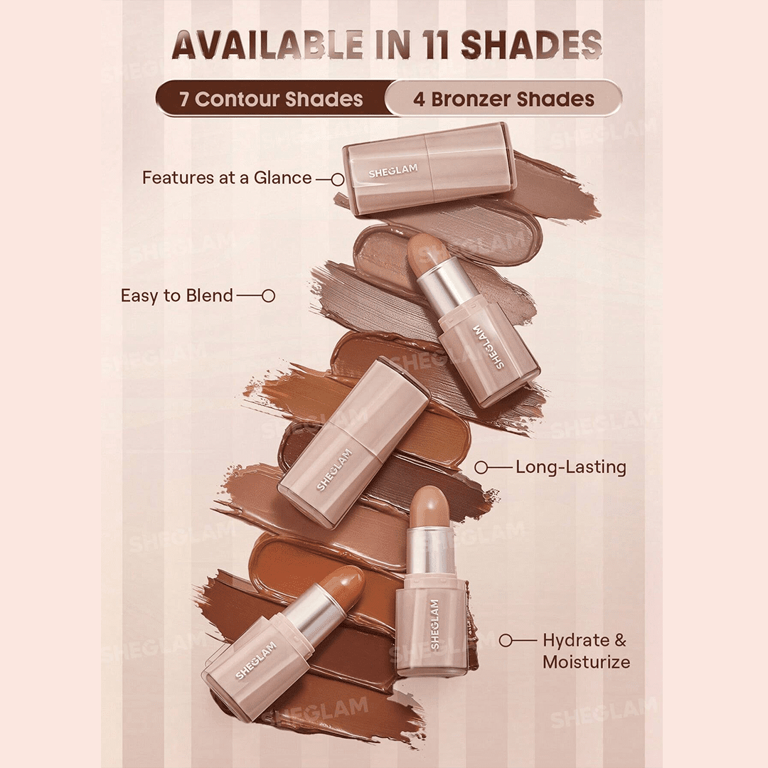 SHEGLAM Buttery Buff Contour & Bronzer Stick Contour - XOXO cosmetics