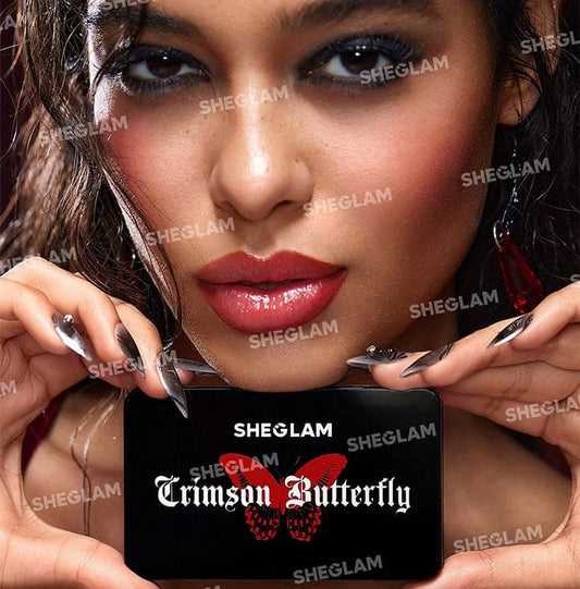 SHEGLAM Crimson Butterfly - Phantom's Kiss Lip Gloss Palette Lip Kit - XOXO cosmetics