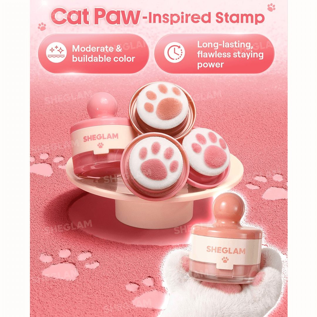 SHEGLAM Cutie Paw Blush Stamp Blush - XOXO cosmetics