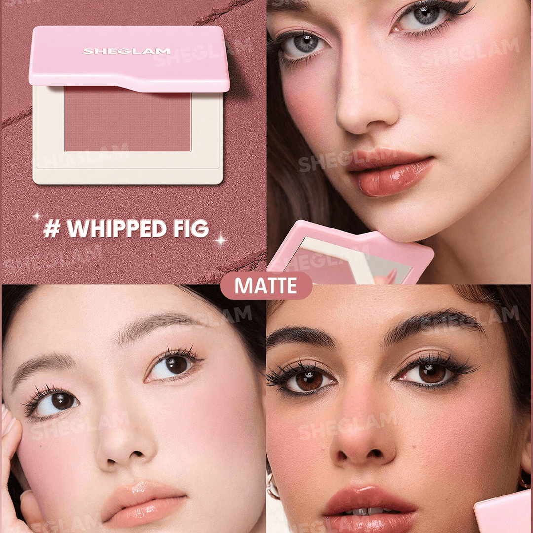 SHEGLAM Dream Touch Blush - Whipped Fig Blush - XOXO cosmetics