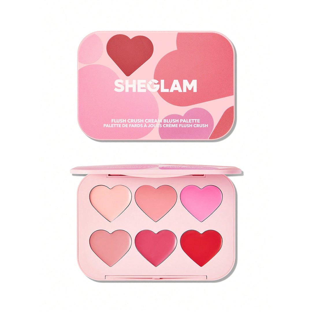 SHEGLAM Flush Crush Cream Blush Palette Blusher - XOXO cosmetics