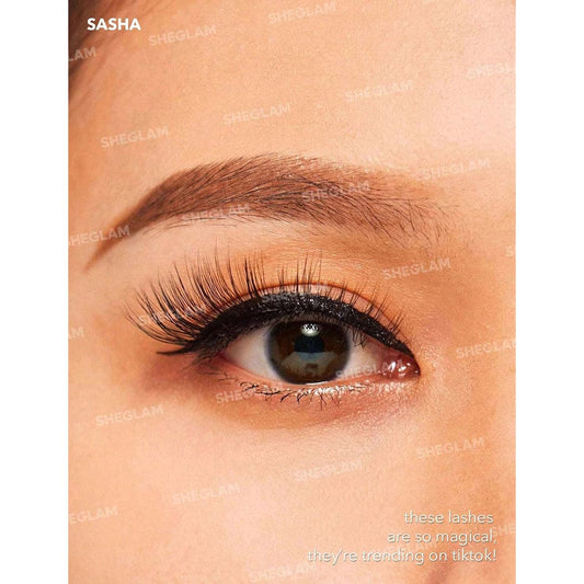 SHEGLAM Girl Next Door Natural False Eyelashes - Sasha Eyelashes - XOXO cosmetics