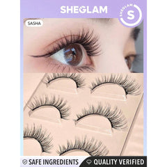SHEGLAM Girl Next Door Natural False Eyelashes - Sasha Eyelashes - XOXO cosmetics