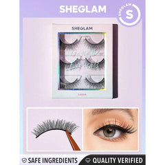 SHEGLAM Girl Next Door Natural False Eyelashes - Sasha Eyelashes - XOXO cosmetics