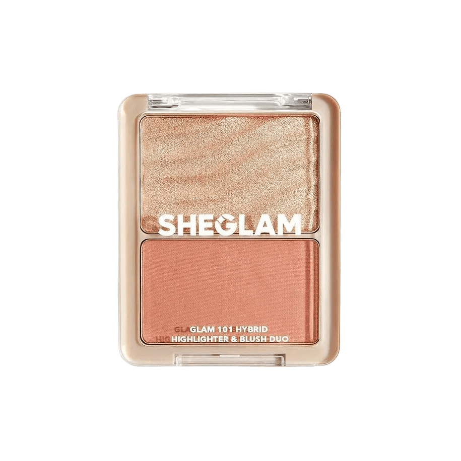SHEGLAM Glam 101 Hybrid Highlighter & Blush Duo Blush & Highlighter - XOXO cosmetics