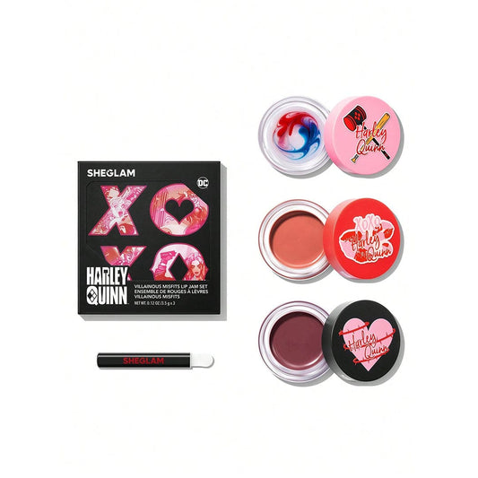 SHEGLAM Harley Quinn X SHEGLAM Villainous Misfits Lip Jam Set Lip Set - XOXO cosmetics