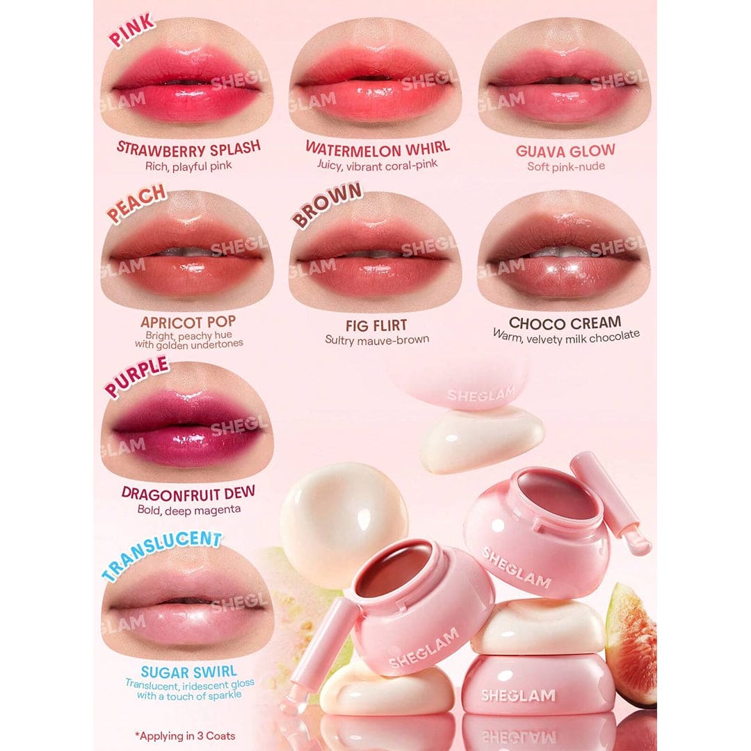 SHEGLAM Hydra Jelly Pocket Lip Jam-Apricot Pop Lip Balm - XOXO cosmetics