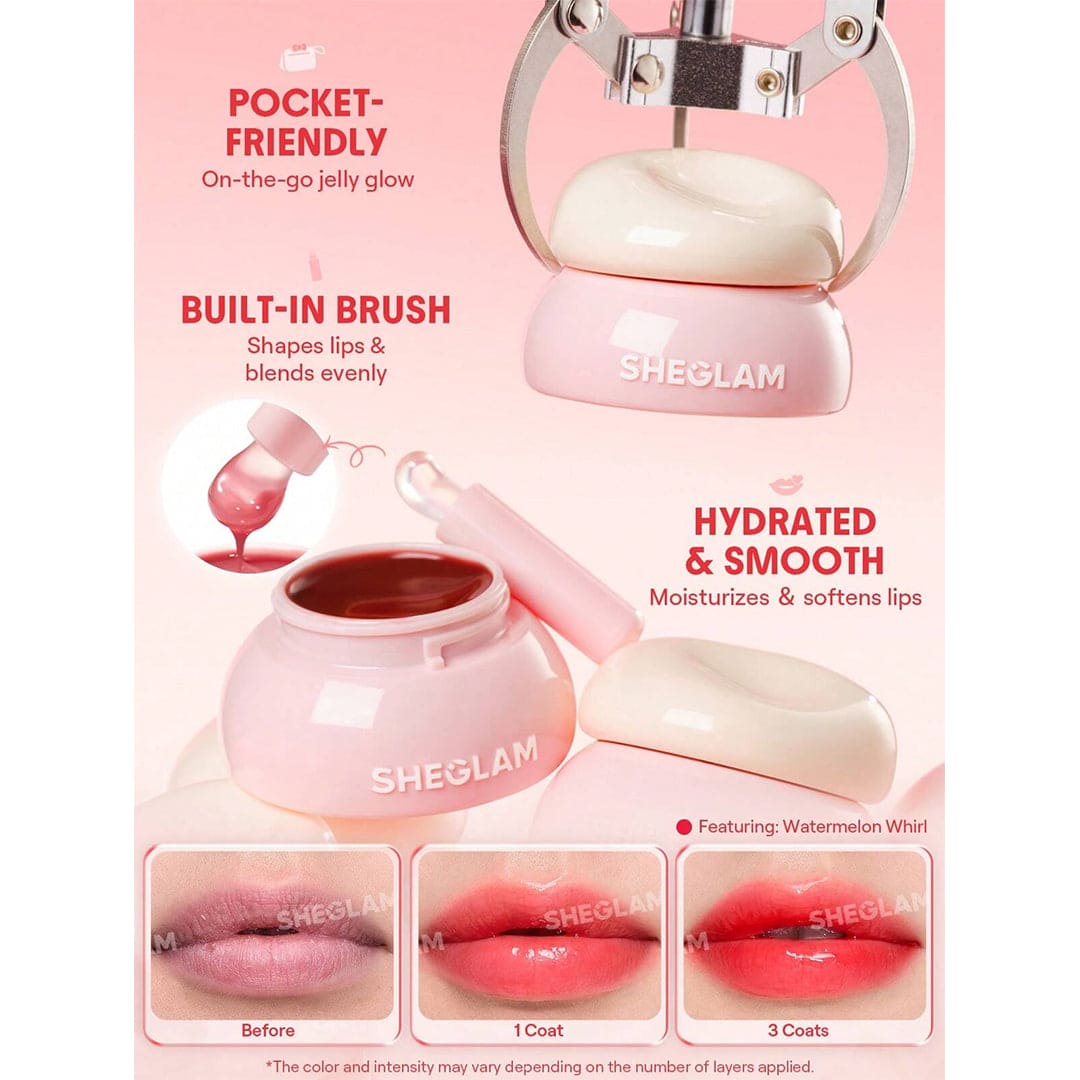 SHEGLAM Hydra Jelly Pocket Lip Jam-Apricot Pop Lip Balm - XOXO cosmetics