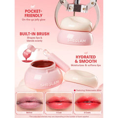 SHEGLAM Hydra Jelly Pocket Lip Jam-Apricot Pop Lip Balm - XOXO cosmetics