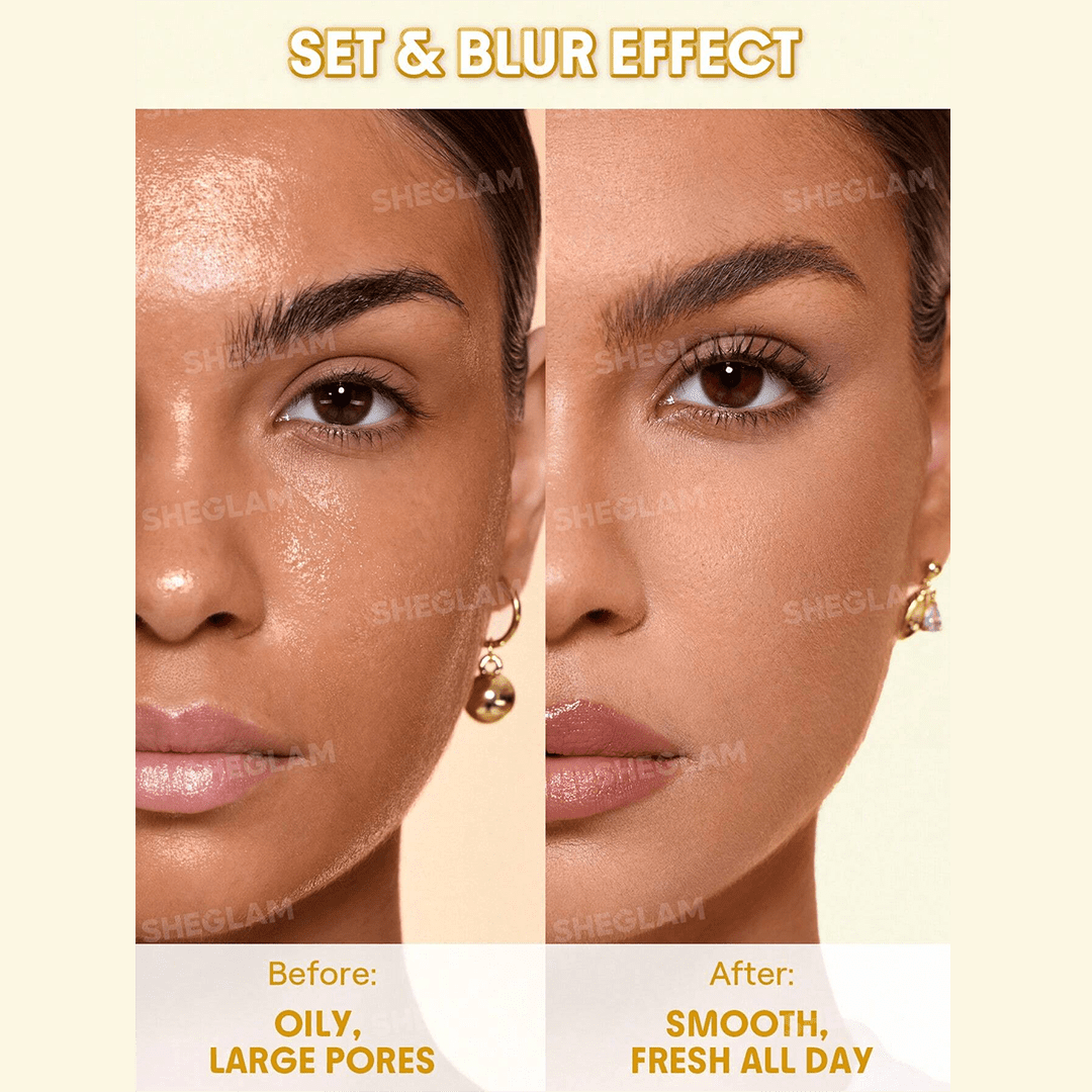SHEGLAM Insta-Ready Ultra-Fine Blur & Lift Setting Powder Duo - Banana Powder - XOXO cosmetics