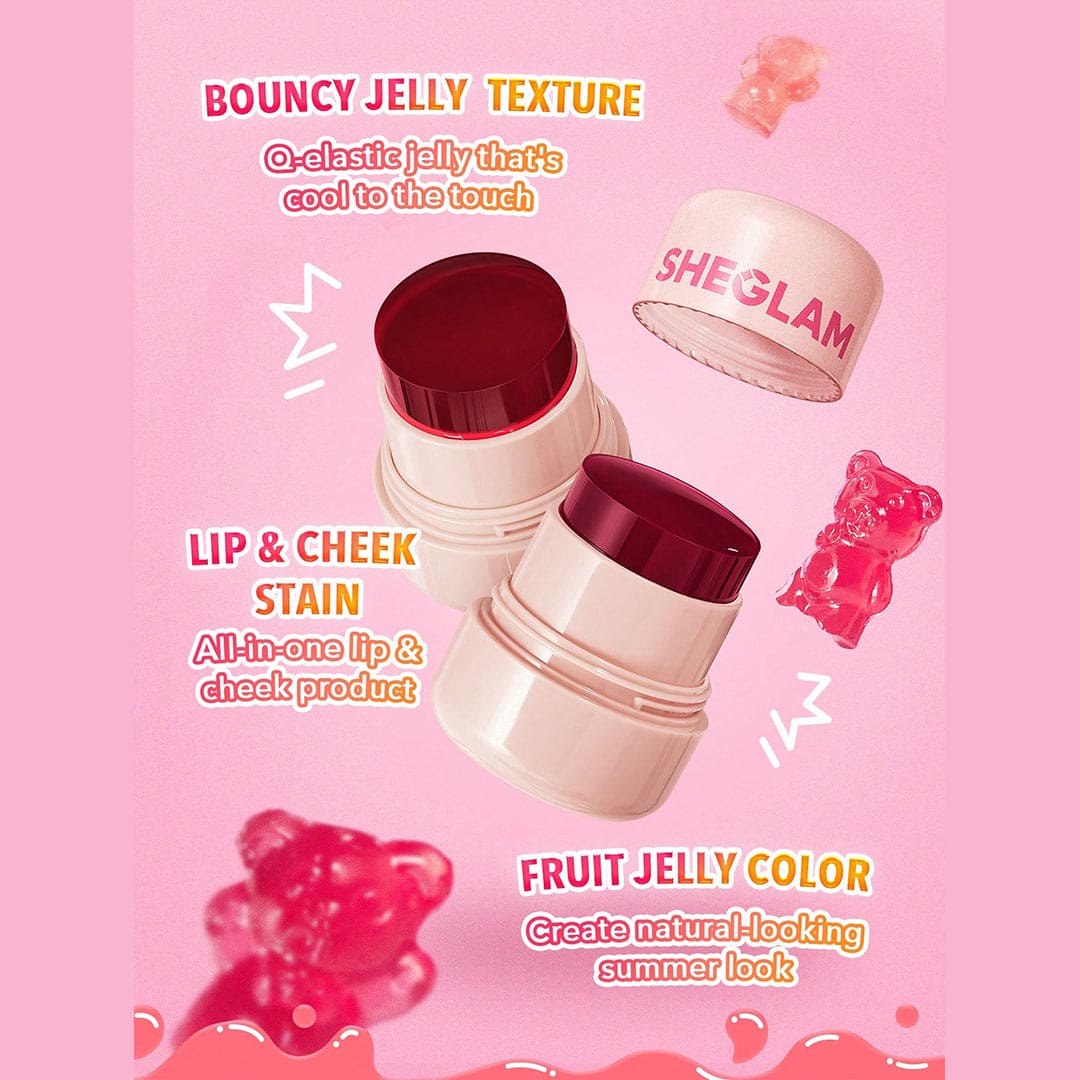 SHEGLAM Jelly-Licious Hydrating Lip & Blush Blusher - XOXO cosmetics