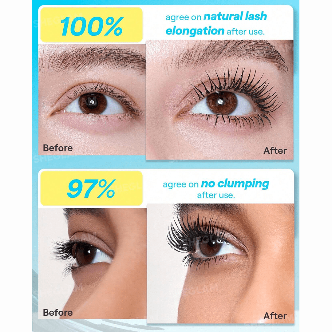 SHEGLAM Lashlighter Infinite Flake-off Tubing Mascara - Black Mascara - XOXO cosmetics