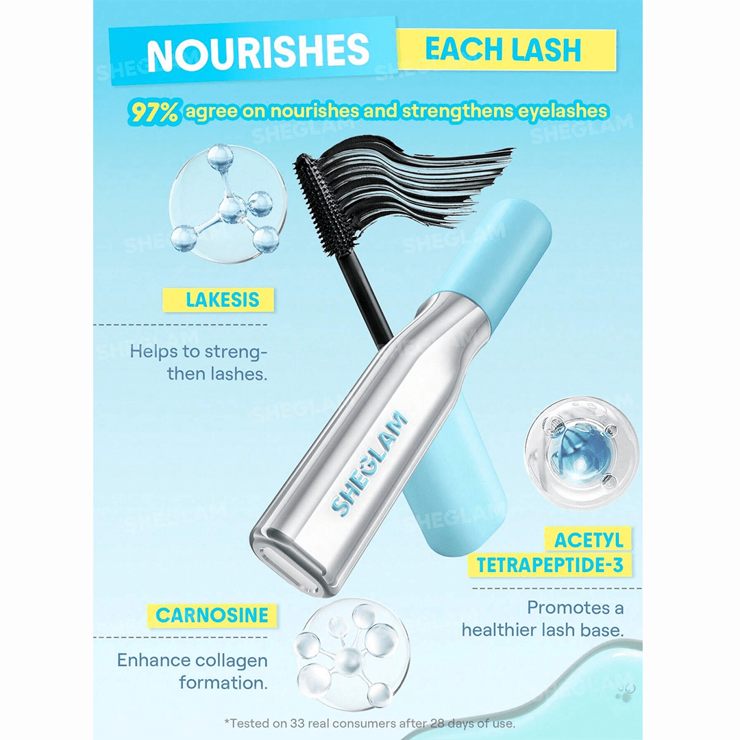 SHEGLAM Lashlighter Infinite Flake-off Tubing Mascara - Black Mascara - XOXO cosmetics