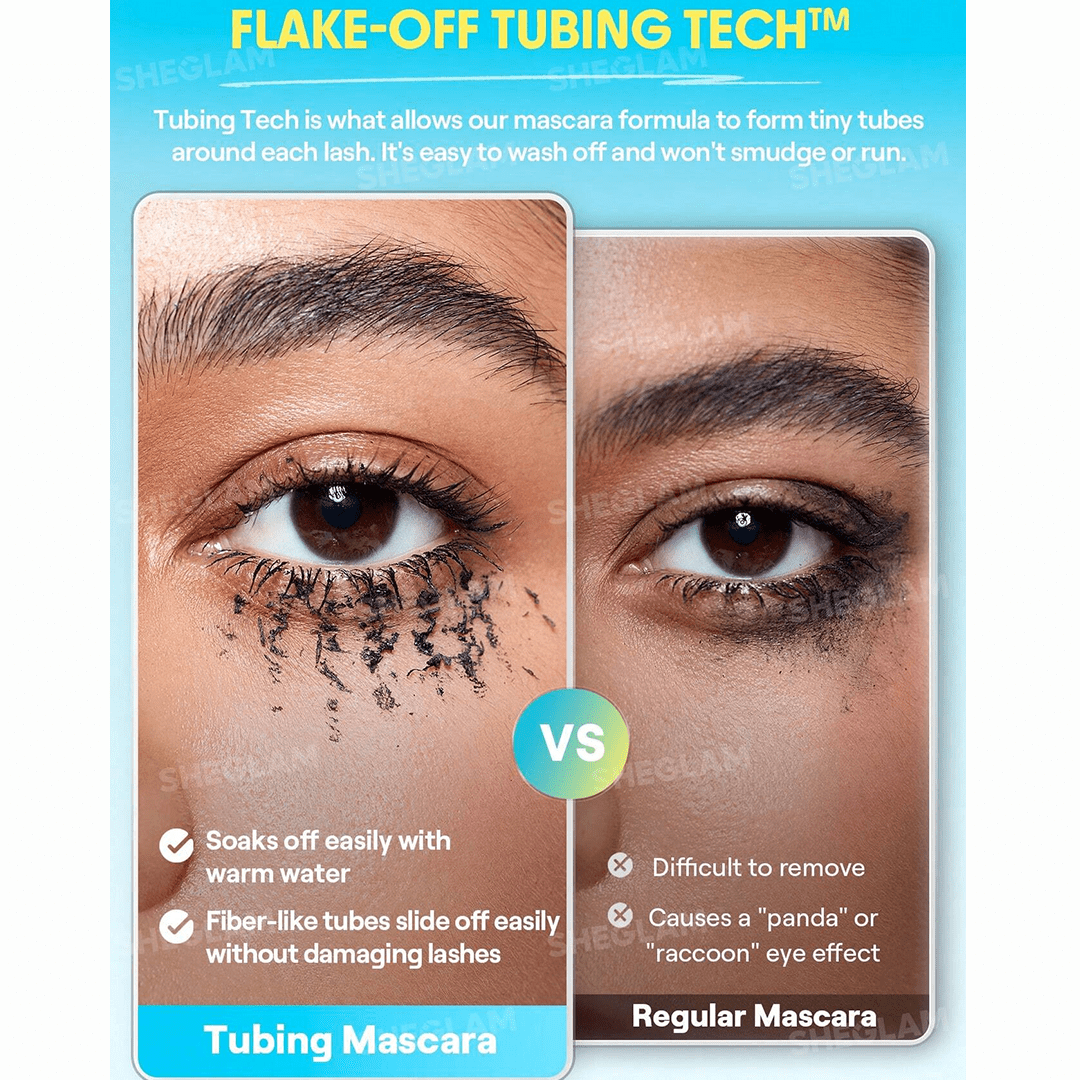 SHEGLAM Lashlighter Infinite Flake-off Tubing Mascara - Black Mascara - XOXO cosmetics
