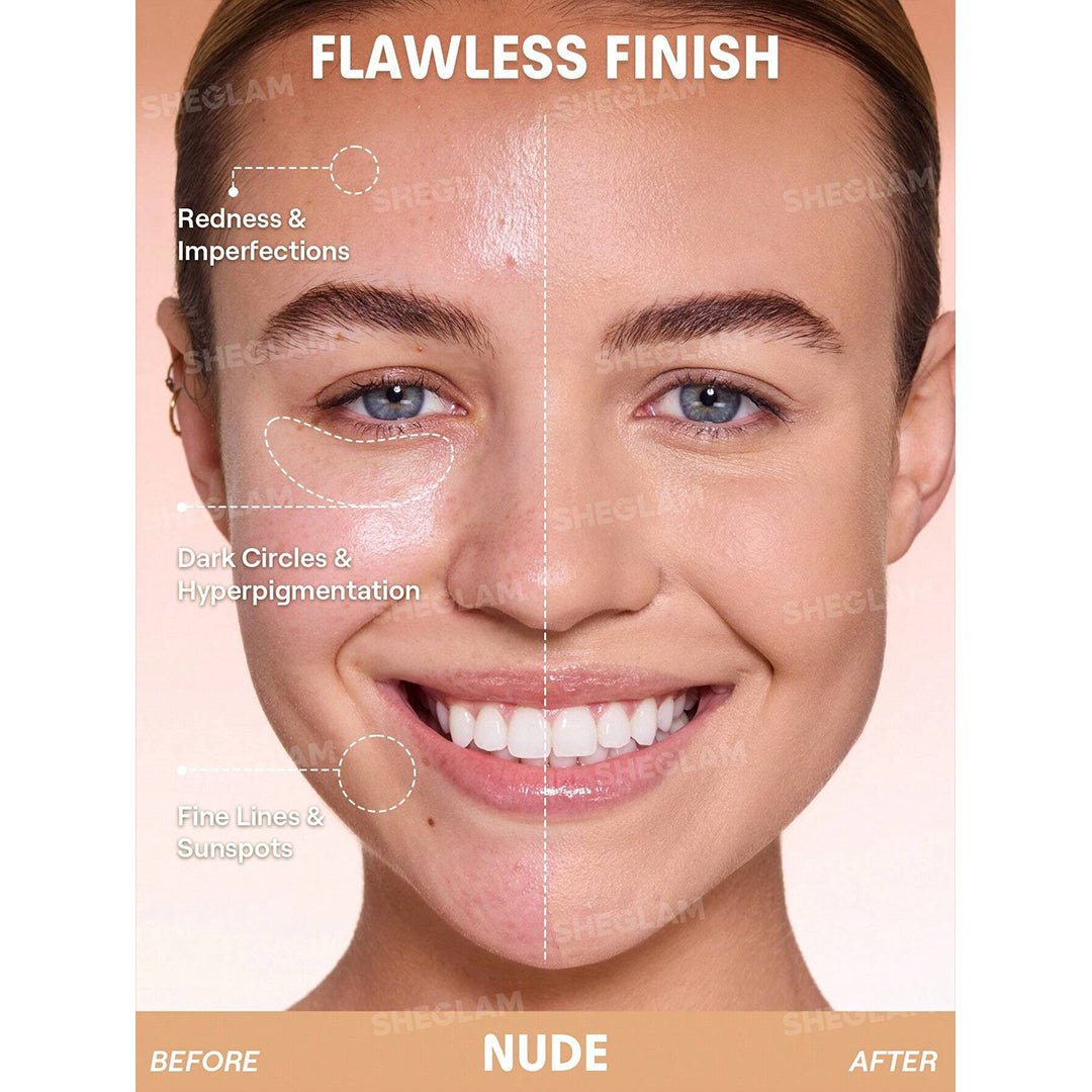 SHEGLAM Lock & Go Long-Lasting Cushion Foundation Foundation - XOXO cosmetics