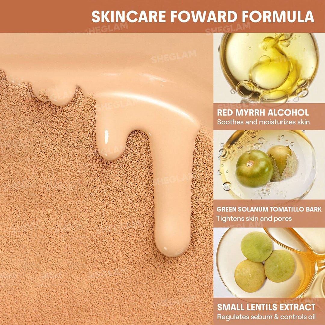 SHEGLAM Lock & Go Long-Lasting Cushion Foundation Foundation - XOXO cosmetics