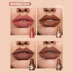 SHEGLAM Mega Lip Stacks - Brownie Stack Lipstick - XOXO cosmetics
