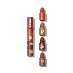 SHEGLAM Mega Lip Stacks - Brownie Stack Lipstick - XOXO cosmetics
