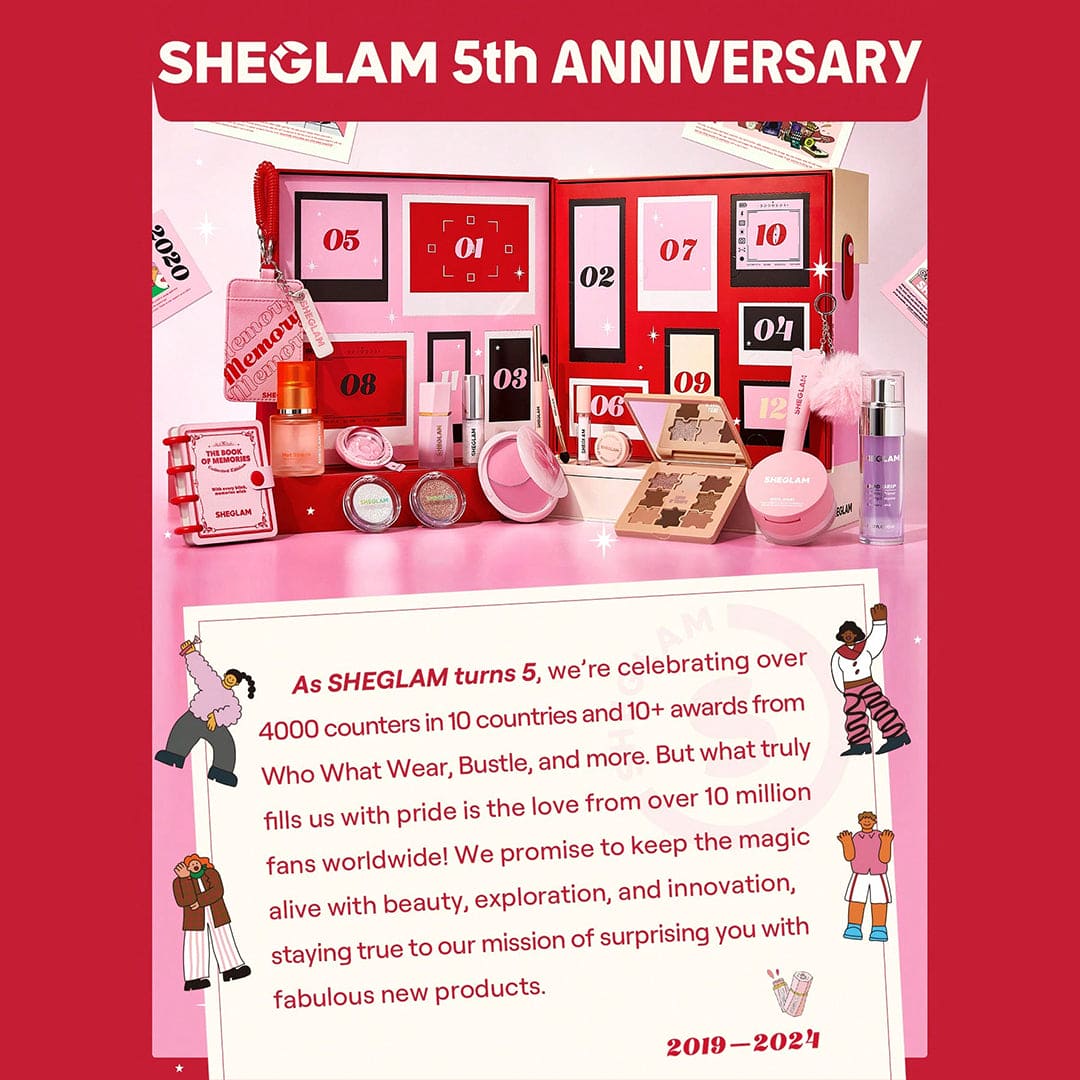 SHEGLAM Memory Box Advent Calendar Gift Set - XOXO cosmetics