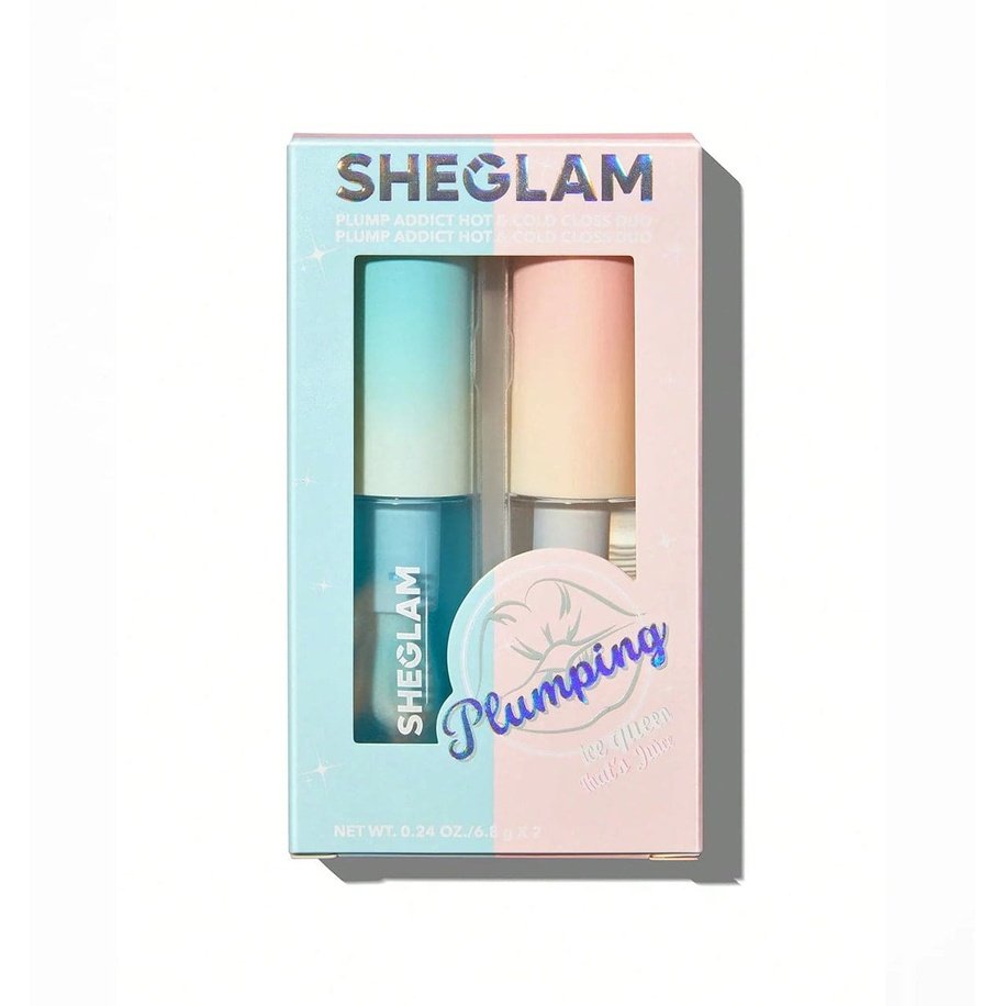 SHEGLAM Plump Addict Hot & Cold Gloss Duo Lip Plumper - XOXO cosmetics