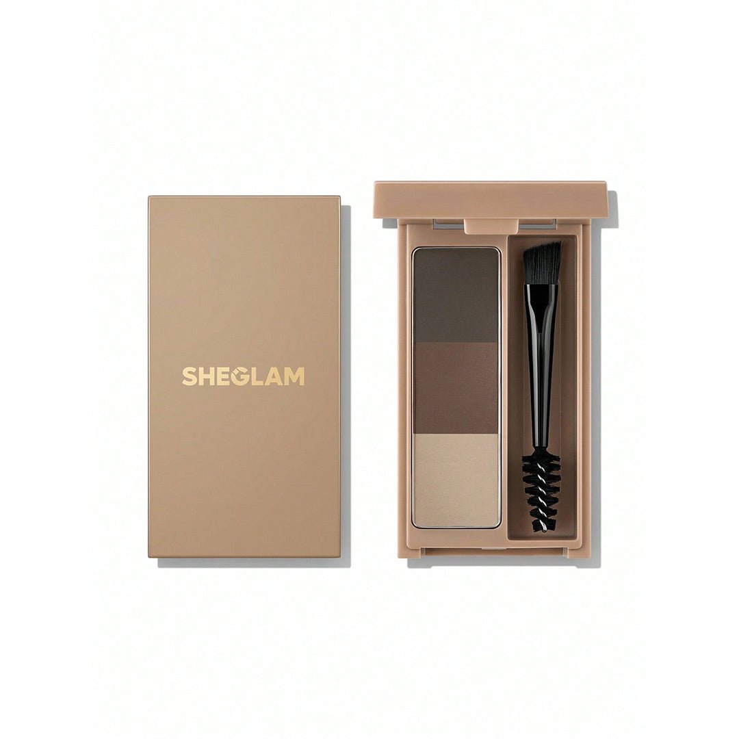SHEGLAM Puff Brow Palette - Brown Eyebrow - XOXO cosmetics