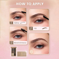 SHEGLAM Puff Brow Palette - Brown Eyebrow - XOXO cosmetics
