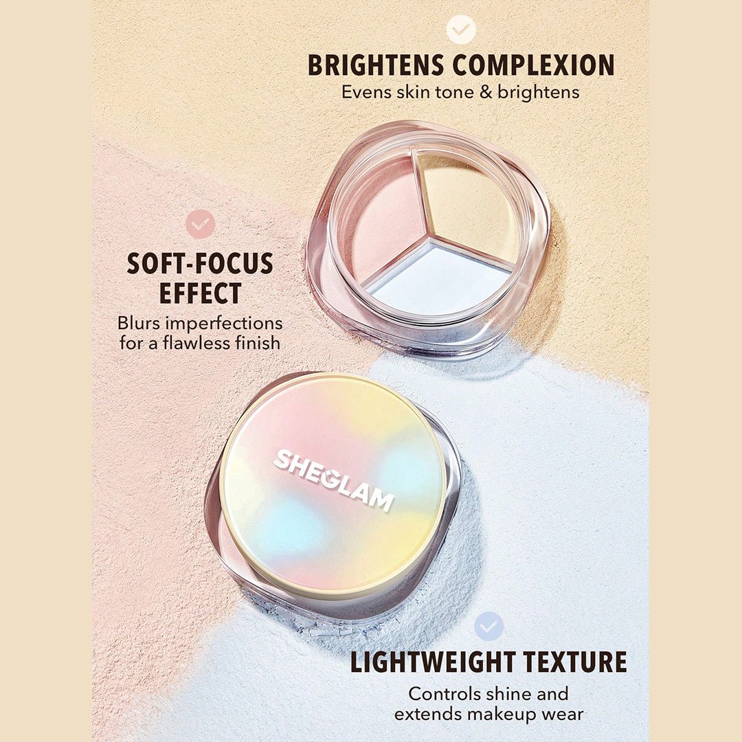 SHEGLAM Radiance Ring 3-In-1 Correcting Setting Powder Powder - XOXO cosmetics