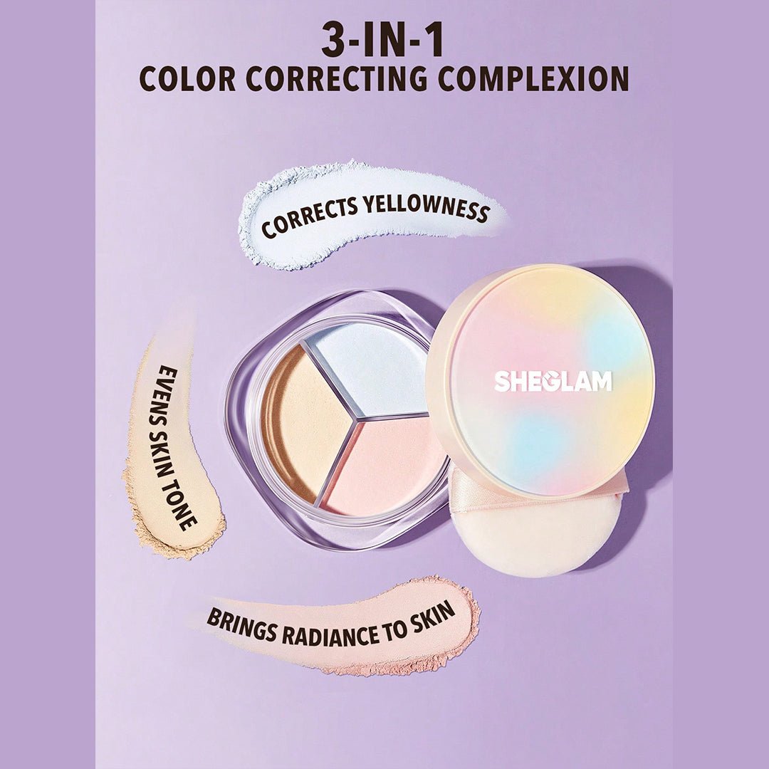 SHEGLAM Radiance Ring 3-In-1 Correcting Setting Powder Powder - XOXO cosmetics