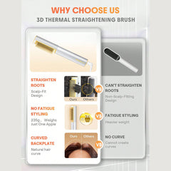 SHEGLAM SLeek Chic 3D Thermal Straightening Brush * Global Item Hair Tools - XOXO cosmetics