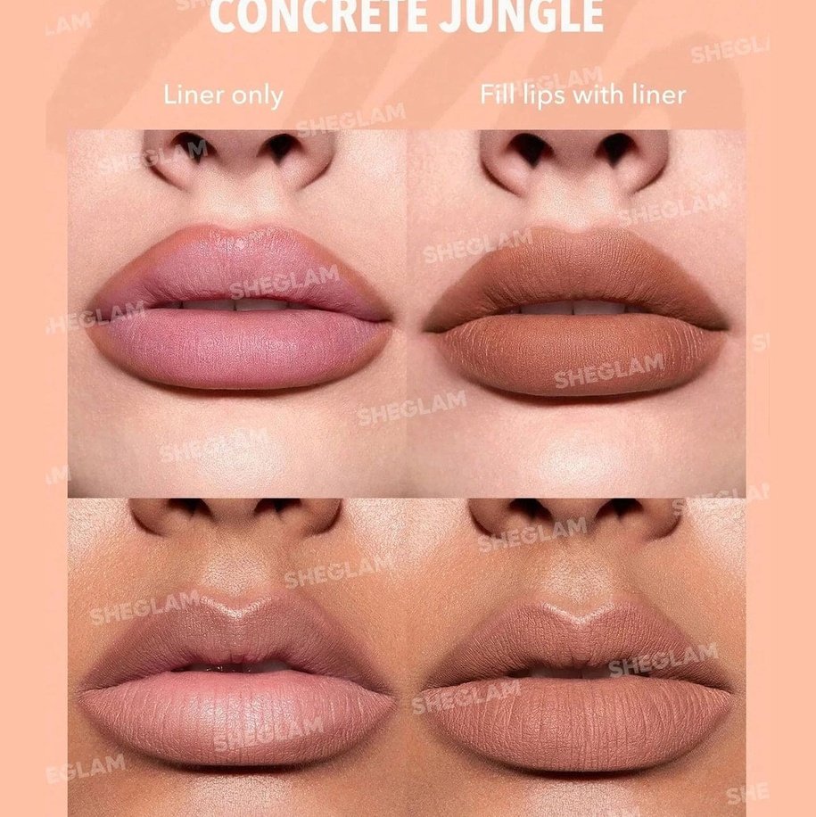 SHEGLAM So Lippy Lip Liner Set - Au Naturel Lip Liner - XOXO cosmetics