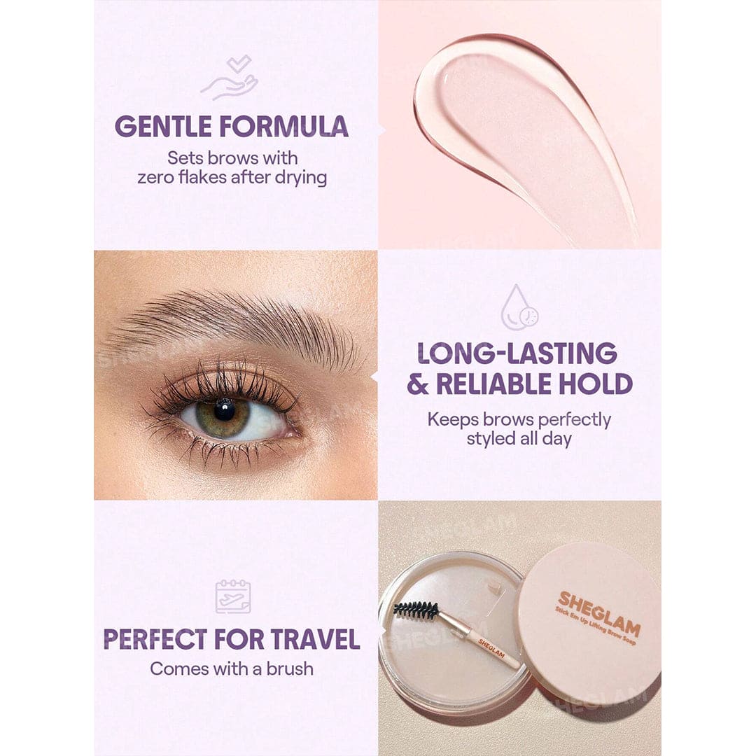 SHEGLAM Stick Em Up Lifting Brow Soap Eyebrow - XOXO cosmetics