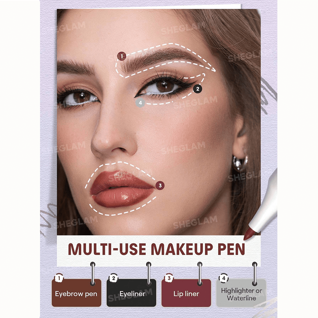 SHEGLAM The Everywhere 4-In-1 Liner Pen Lip Liner - XOXO cosmetics