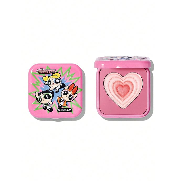 SHEGLAM The Powerpuff Girls X SHEGLAM Tough Love Shimmer Blush-Utonium Blusher - XOXO cosmetics