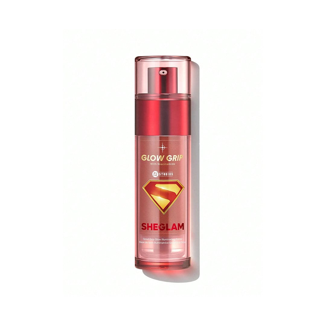 SHEGLAM The Superman Good Grip Glow Illuminating Primer - Gold Primer - XOXO cosmetics