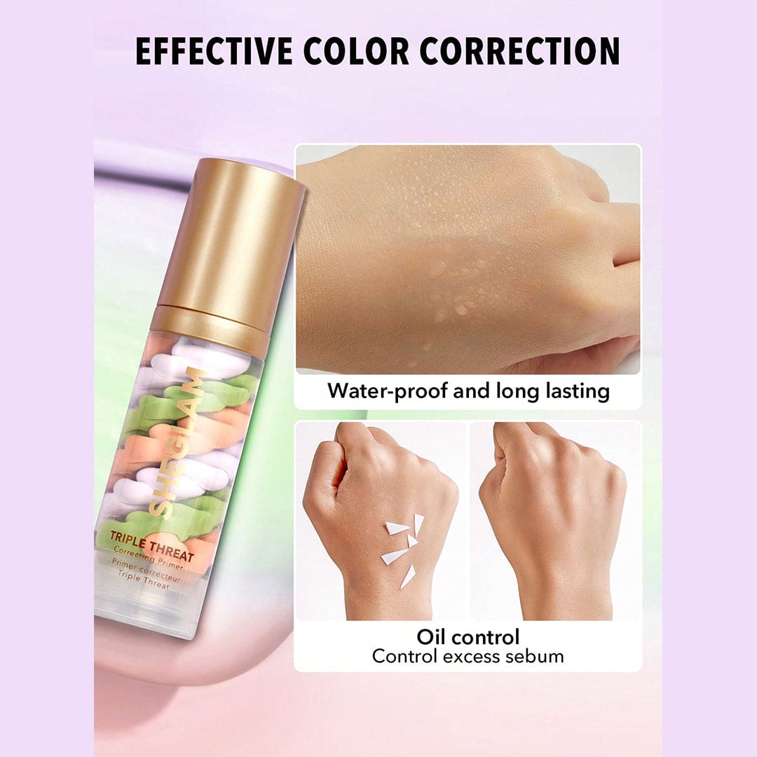 SHEGLAM Triple Threat Correcting Primer Primer - XOXO cosmetics