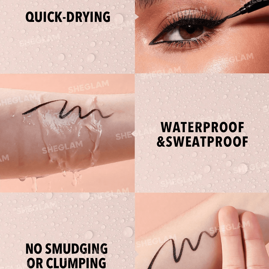 SHEGLAM Uninterrupted Waterproof Liquid Eyeliner Eyeliner - XOXO cosmetics