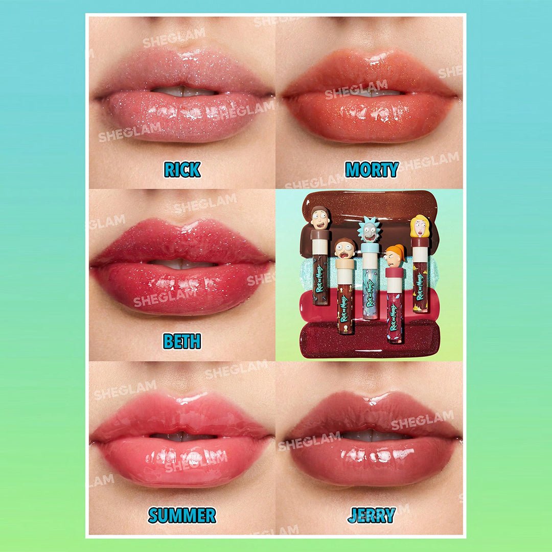 SHEGLAM X Rick and Morty Family Counseling Lip Gloss Set Lip Set - XOXO cosmetics