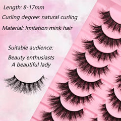 SHEIN - 10 Pairs New False Eyelashes 3D Effect Eyelashes Eyelashes - XOXO cosmetics