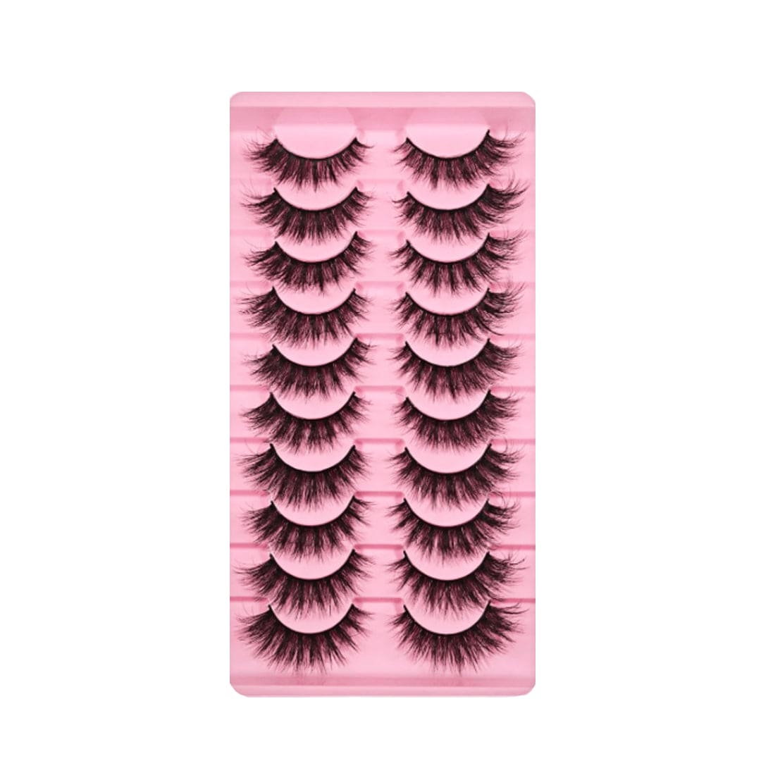 SHEIN - 10 Pairs New False Eyelashes 3D Effect Eyelashes Eyelashes - XOXO cosmetics