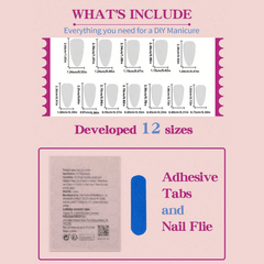 SHEIN 24pcs Almond-Shaped 3D Flower White French Press On Nails Press On Nails - XOXO cosmetics