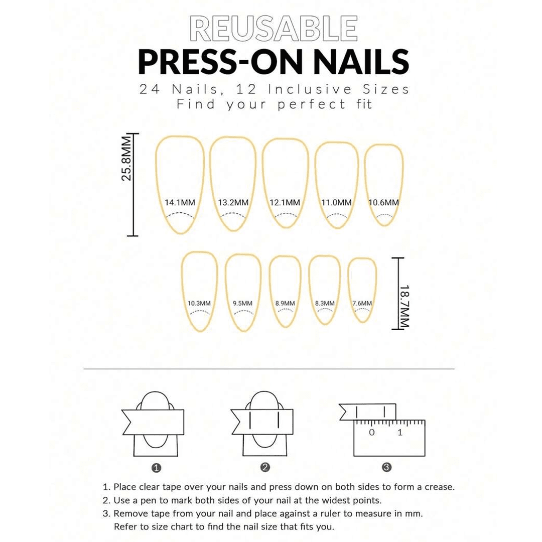 SHEIN 24pcs Minimalist Black Polka Dot Short Oval Press On Nails Press On Nails - XOXO cosmetics