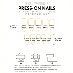 SHEIN 24pcs Short Almond Pink French Style Press On Nails Press On Nails - XOXO cosmetics