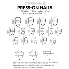 SHEIN 30pcs Short Almond Flower & Ocean French Design Press On Nails Press On Nails - XOXO cosmetics
