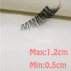 SHEIN - 7 Pairs Cat Eye Cross And Transparent Stem Short Style Natural False Eyelashes Eyelashes - XOXO cosmetics