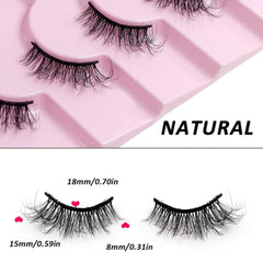 SHEIN - 7 Pairs Half Lashes Fluffy Soft 3D Faux Mink Eye Lashes Eyelashes - XOXO cosmetics