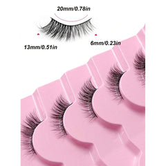 SHEIN - 7 Pairs Soft Natural Wispy Cat Eye Lashes Eyelashes - XOXO cosmetics